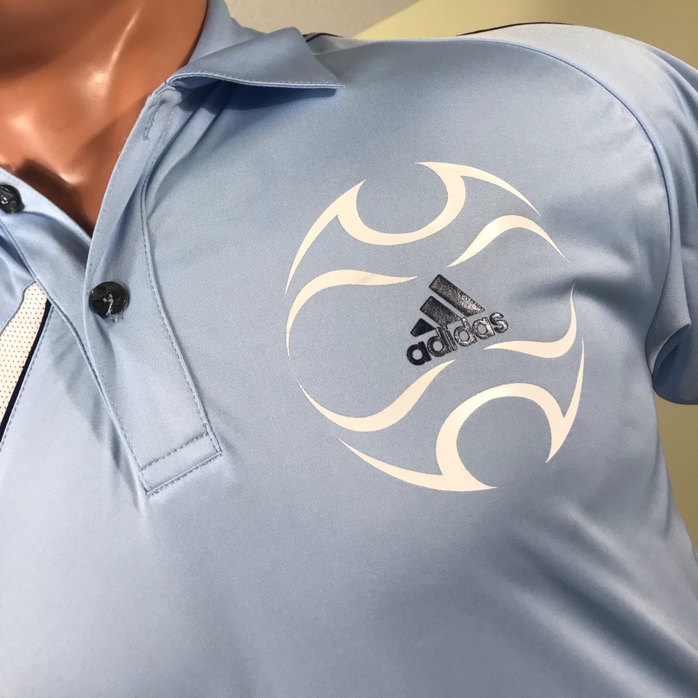 Adidas Men’s Sport Polo Blue - Picture 3 of 8